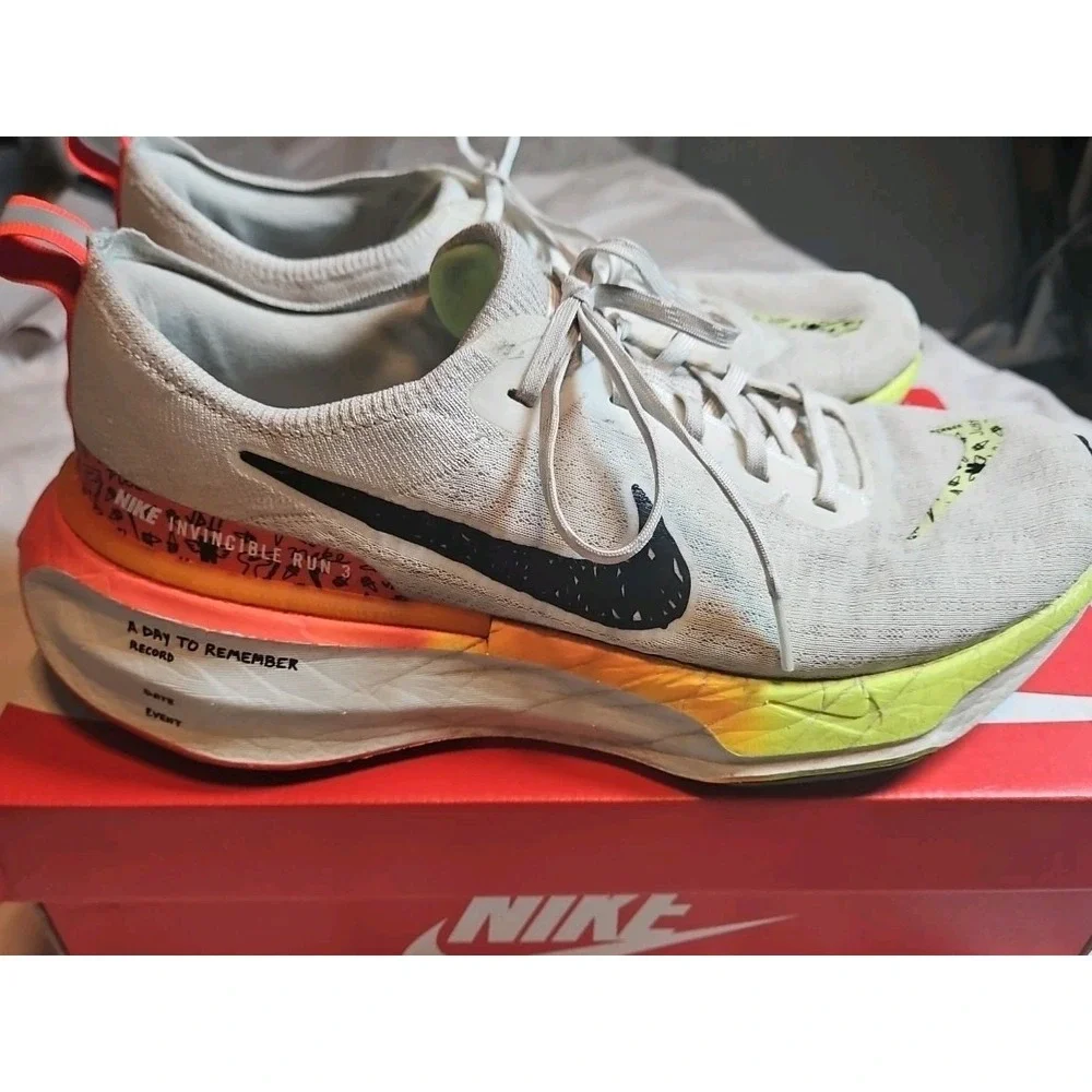 Nike Zoomx Invincible Run FK 3 HF4915-100 Elite Men's Shoes Size 11 White - Picture 4 of 10